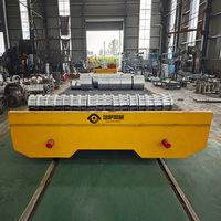 Chariot de transfert électrique robuste à câble, chariot de transfert plat motorisé sur mesure pour l'usine, pour la manutention des matériaux en atelier