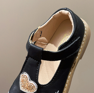 Zapatos de Vestir Casuales en Forma de T de Cuero Sintético, Cómodos para Caminar, Blancos y Negros, para Bebés, Niños y Niñas, en Stock - Product Image 6