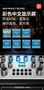 Haut-parleur portable coaxial sans fil BD-H0691 de 6,5 pouces avec poignée |   pour 5.3 |   Son à gamme complète |   Sortie 100-300W |   Armoire en <span class=keywords><strong>bois</strong></span> - Product Image 6