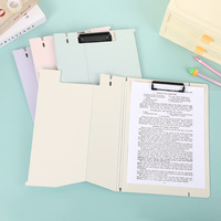 Carpeta con Clip Resistente Color Morandi A4, Multifuncional para Estudiantes, Almacenamiento de Pruebas, Bloc de Notas de Alta Calidad, Modelo 0914-5