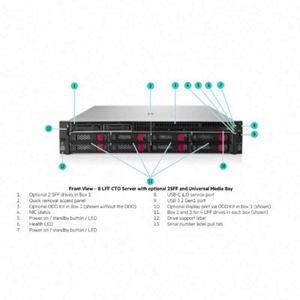 Servidor en Rack DL380 Gen12 24SFF 2U, Intel Xeon 6507P 3.5GHz 64 Núcleos, 32GB DDR5, 2.4TB SAS 12G SSD, Kit de Rieles, en Stock - Product Image 4