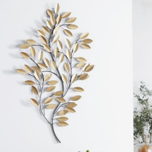 Exclusive Gold Monstera Leaf Wall Art <b>Interior</b> Decor Tree Branches Metal Wall Art Tree of Life Wall Decor - Product Image 4