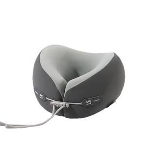 Oreiller de voyage ergonomique en mousse à mémoire de forme en U, rafraîchissant en soie glacée, pliable et portable pour la sieste au bureau ou en avion – Gris, Rose, Vert - Product Image 5