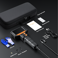 Caméra d'inspection industrielle articulée Z80 6 mm avec éclairage LED, écran IPS 4,3'' 1080P HD, câble flexible bidirectionnel de 5,5 pieds