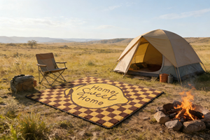 Tapis de camping et de voyage extérieur écologique, portable, imperméable, durable, anti-corrosion, tendance, type tapis de plage - Product Image 3