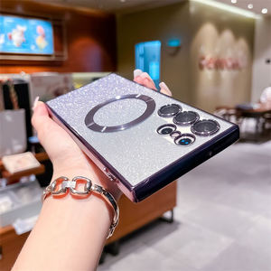 Custodia per telefono magnetica Glitter donna di lusso per <span class=keywords><strong>Samsung</strong></span> S25 S24 S23 S22 Ultra S21 <span class=keywords><strong>FE</strong></span> <span class=keywords><strong>S20</strong></span> accessori con copertura morbida - Product Image 5