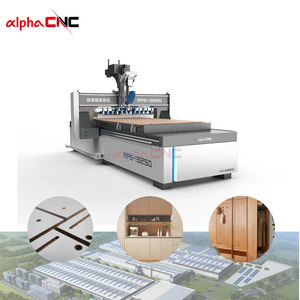 High Precision 3 Axis Screw Wood Atc Router Center 1325 1530 2030 2040 Solid Wood Furniture Door CNC Nesting Router Machine