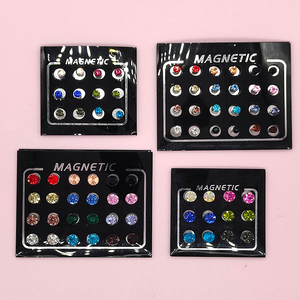 ZF Dorina-pendientes de acupresión para la <span class=keywords><strong>oreja</strong></span>, conjunto de pendientes magnéticos, con Clip de cristal, no Piercing falso - Product Image 6