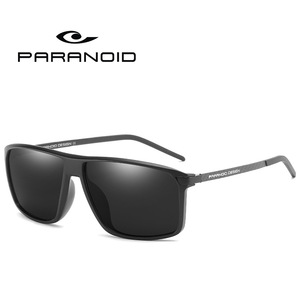 Gafas de sol polarizadas para hombre, nuevas gafas de sol masculinas polarizadas de color negro, cuadradas, en 6 colores, adecuadas para conducir, de fibra de carbono P8001 - Product Image 4