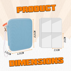 Étui à <span class=keywords><strong>cartes</strong></span> pour <span class=keywords><strong>Yoto</strong></span> Card Binder Album Pouch Storage Organizer Sleeves Portable Soft Zipper Folder for <span class=keywords><strong>Yoto</strong></span> Player Audiobook Card - Product Image 2