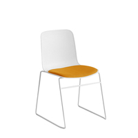 Chaise de réunion en plastique au design moderne pour bureau, salle de conférence ou réception pour étudiants