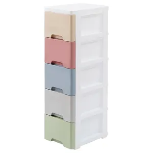 Fabrik Preis Kunststoff Transparent bunte Lagerung Schränke organizer Mit 3/4/5 Schubladen für hause