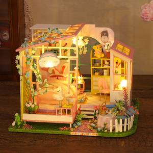 Kit de Madera para Montar a Mano, Escena de Tienda de Dulces, Adorno de Mesa para Dormitorio, Casa de Muñecas en Miniatura, Modelo de Escenario DIY, Venta al por Mayor - Product Image 4