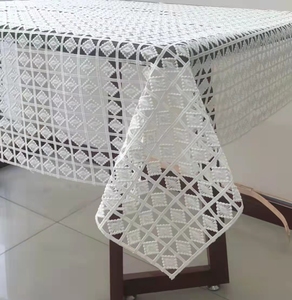 Tovaglia di <span class=keywords><strong>pizzo</strong></span> bianco elegante all'ingrosso dell'hotel <span class=keywords><strong>in</strong></span> poliestere - Product Image 1