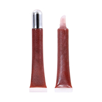 Gloss à lèvres scintillant personnalisé, rouge à lèvres liquide hydratant et repulpant, teinte à lèvres hydratante haute brillance pour des lèvres plus pulpeuses