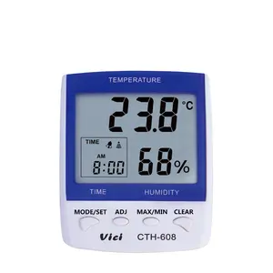 Termo-medidor de umidade digital, medidor de temperatura e umidade doméstico interno testador CTH-608