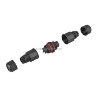Conector Eléctrico de Nylon Impermeable Tipo T F IP67/IP68 M16/M20/M25 2P/3P para Caja Adaptadora de Tira LED