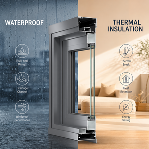 <span class=keywords><strong>Finestra</strong></span> a Battente in Alluminio Personalizzata con Tende Integrate, Doppio Vetro Certificato, <span class=keywords><strong>Finestra</strong></span> Moderna per Progetti di Ville e Appartamenti - Product Image 6