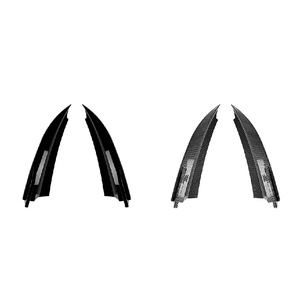 Pegatinas Adhesivas de Fibra de Carbono con Textura Negra Piano para las Esquinas del Parachoques Trasero del Mercedes-Benz Clase C W204 AMG Line 2008-14 - Product Image 1