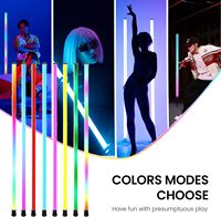 Projecteurs de Scène LED RGB 4FT avec Trépied Réglable IP33, Contrôle Sonore, Télécommande et Application, 16 Millions de Couleurs, Intensité Variable, pour Soirées DJ (Lot de 2)