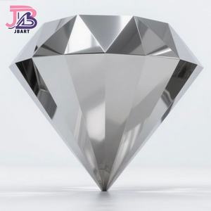 Espejo grande Diamante Característica Boda Acero inoxidable Diamante Estatua Arte Escultura al aire libre Diamante - Product Image 2