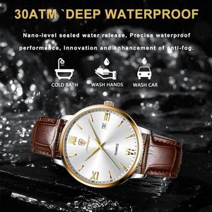 Reloj POEDAGAR 826 Original en Oferta para Hombre, Correa de Cuero, Alta Calidad, Simple, Resistente al Agua, Luminoso, Fecha, Semana, Deportivo, Relojes de Cuarzo - Product Image 5