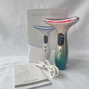 Massaggiatore per il sollevamento del viso e del collo LED Photon Therapy macchina per il Lifting del viso che stringe la pelle massaggiatore per il sollevamento del collo del viso