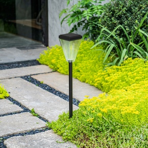 Solar Powered Pillar <b>Lights</b> Solar Led Garden <b>Light</b> RGB <b>Landscape</b> Square Lawn Bollard Outdoor IP65 Waterproof Eco-friendly 3.7V - Product Image 4