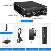 Hifi ateş dereceli yüksek güç 2.1-kanal amplifikatör için ev masaüstü için Bluetooth Bluetooth ağır bas Metal malzeme