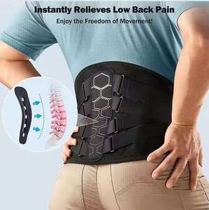 Ceinture de soutien lombaire réglable AOFIT pour le travail, avec logo personnalisé OEM, pour adulte, avec coussin lombaire amovible - Product Image 3