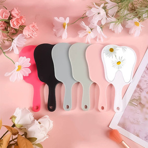 <strong>Makeup</strong> Mirror Handheld Round Vanity Mirror With Handle Hand Salon Compact <strong>Cute</strong> Portable Mirror Small Cosmetic - Product Image 6
