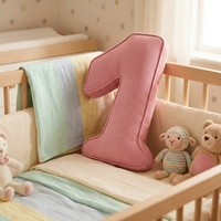 Coussin en peluche doux en forme de lettre (A à Z) et chiffres (123), style Ins, jouet d'alphabet pour bébé, idéal comme accessoire photo