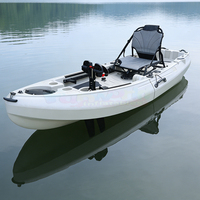 Kayak de pesca modular de plástico rígido para exteriores, para 2 o 3 personas, con asientos acolchados de EVA y sistema de pedales.