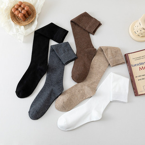 Trắng Trường Trẻ Em Cotton <span class=keywords><strong>Stocking</strong></span> Phụ Nữ Rắn Mồ Hôi Thấm Trường Đồng Phục Đầu Gối Cao Vớ Cô Gái - Product Image 2