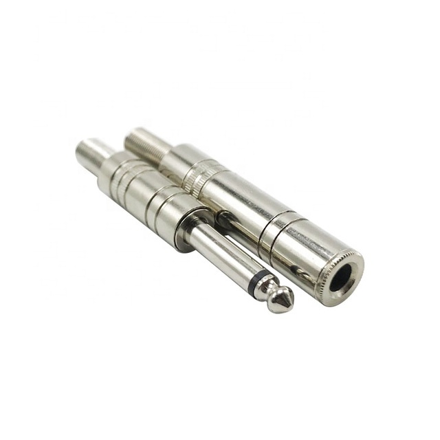 1/4" 6.35 Audio Jack Plug Mono Copper Contact Jack Connector//