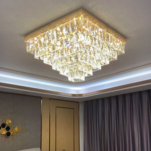 Iluminación DE LA CASA control remoto dormitorio inteligente sala de estar moderno LED cristal caída Techo Luz LED - Product Image 4