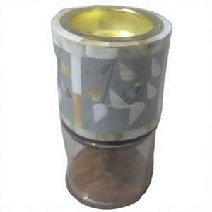Mabkhara Religiosa de Lujo con Madreperla y Luz Divina, con Tapón de Anís Estrellado para Uso Tradicional de Oud y Bakhoor Árabe - Product Image 1