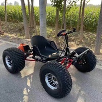 Go Kart Todoterreno Popular de Gasolina de 90cc con Tracción en las Cuatro Ruedas para Adultos y Niños, Alta Velocidad de 55km/h, Uso en Playa y Todo Terreno