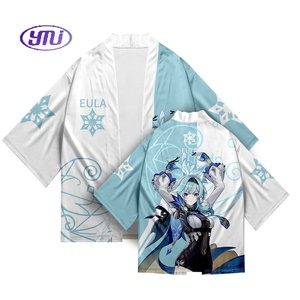 26 Styles Genshined Impact Xiao Zhong Li <span class=keywords><strong>Qiqi</strong></span> Cosplay Impression 3D Haori Kimono Cape Anime Cartoon Vêtements - Product Image 4