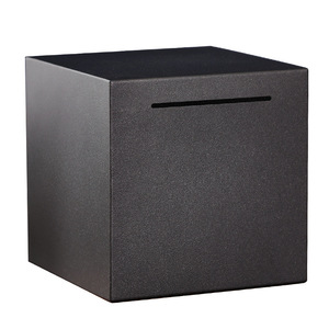 JIUYI La hucha <span class=keywords><strong>de</strong></span> acero inoxidable solo puede entrar y no salir, hucha cúbica anticaída, hucha - Product Image 5