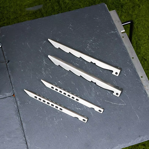 Titanium Alloy Ground Nail for Outdoor <b>Tents</b> <b>Canopies</b> Camping & Snow Use-V-Shaped Design - Product Image 3