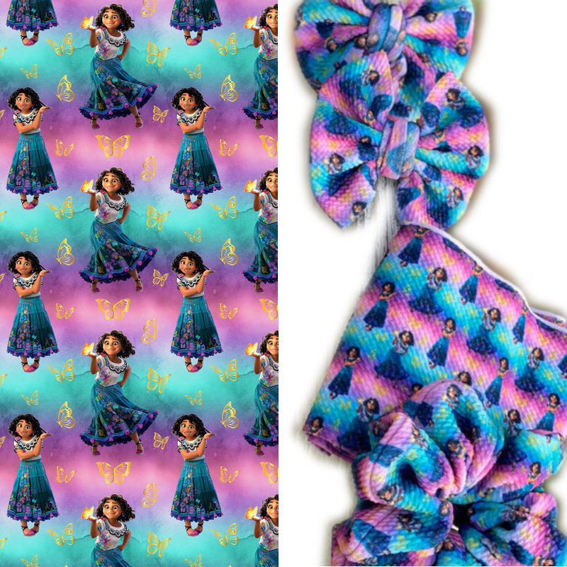 Нет минимального заказа, изготовленная на заказ ткань в виде пули, сердечка, цифровая печать, Ливерпуль, трикотажная Полиэстеровая жаккардовая ткань для банта, повязка на голову