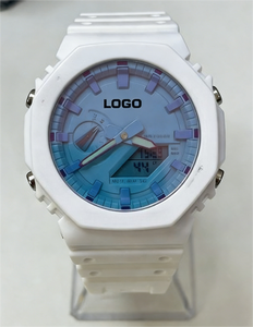 Montre automatique élégante à grand cadran, boîtier en acier inoxydable, design inspiré de la marine, cristal saphir - Product Image 1