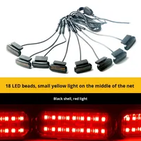 Luz LED de 12V para Parrilla de Coche, Amarilla, Pequeña, para Vehículos Todoterreno, Camionetas, Modificación, Gran Venta