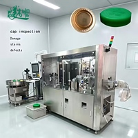 Machine de détection des défauts des bouchons en plastique, machine compacte d'inspection visuelle des bouchons, sans convoyeur ni alimentateur supplémentaires