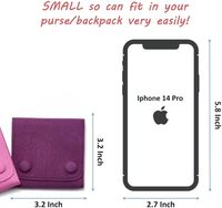 Violettfarbene sortierte Schmucktasche aus Wildleder für Schmuck Geschenktaschen Schleppgeschenk kleingewerbe individuelles Logo bedruckt
