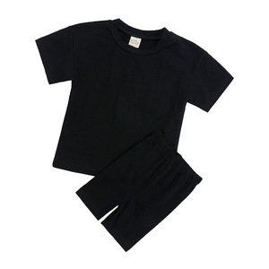 Ensemble de vêtements pour garçons et filles, t-shirts à manches courtes et leggings, pantalons de jogging, 2 pièces, vêtements pour tout-petits, vêtements d'été pour filles 2022 - Product Image 4