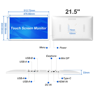 <span class=keywords><strong>Monitor</strong></span> Layar Sentuh 21,5 Inci untuk Pemantauan Pasien di Samping Tempat Tidur, Sistem Smart Ward, Mendukung Pemasangan Lengan Lipat - Product Image 4