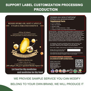 Huile de spores de <span class=keywords><strong>Ganoderma</strong></span> de haute qualité, pure et naturelle, huile essentielle de <span class=keywords><strong>Ganoderma</strong></span> lucidum en gélules molles, huile de spores de Reishi - Product Image 4