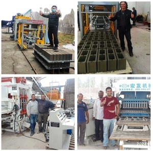 Ukuran kecil 220V PLC blok semen otomatis hidrolik & komponen inti mesin cetak bata untuk pasar S Yria